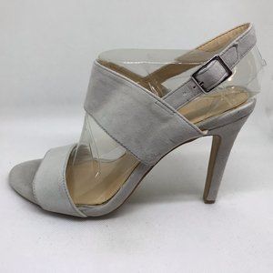 Jessica Simpson	Elbella2	Light Grey Shimmer Dressy Strappy Sandal Stiletto